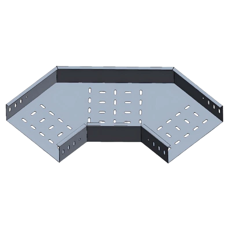 Bandeja de cabos perfurada horizontal 90° cotovelo