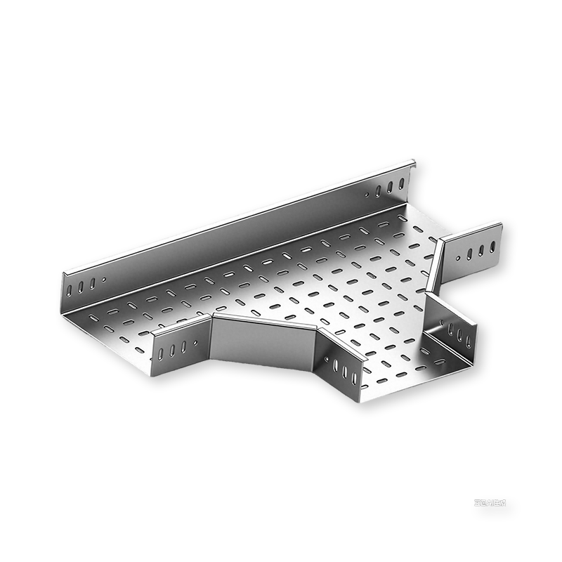 Bandeja de cabos perfurada tee